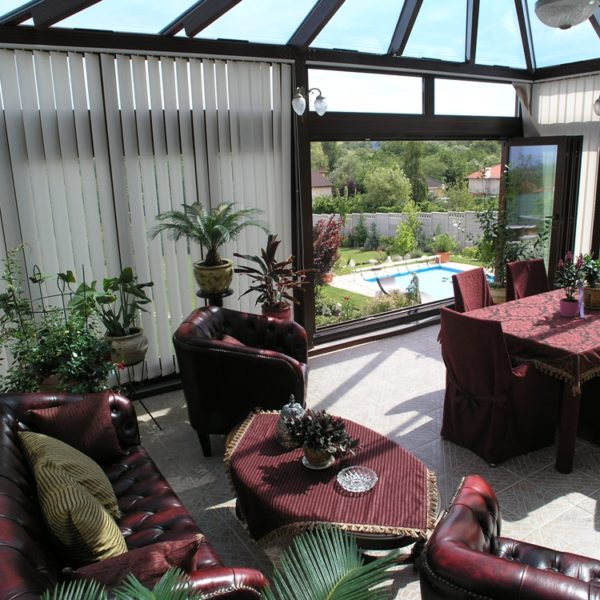 télikert, teraszbeépítés, lakótélikert